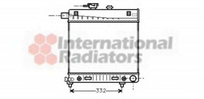 VAN WEZEL 30002150 -  Радиатор, охлаждение двигателя